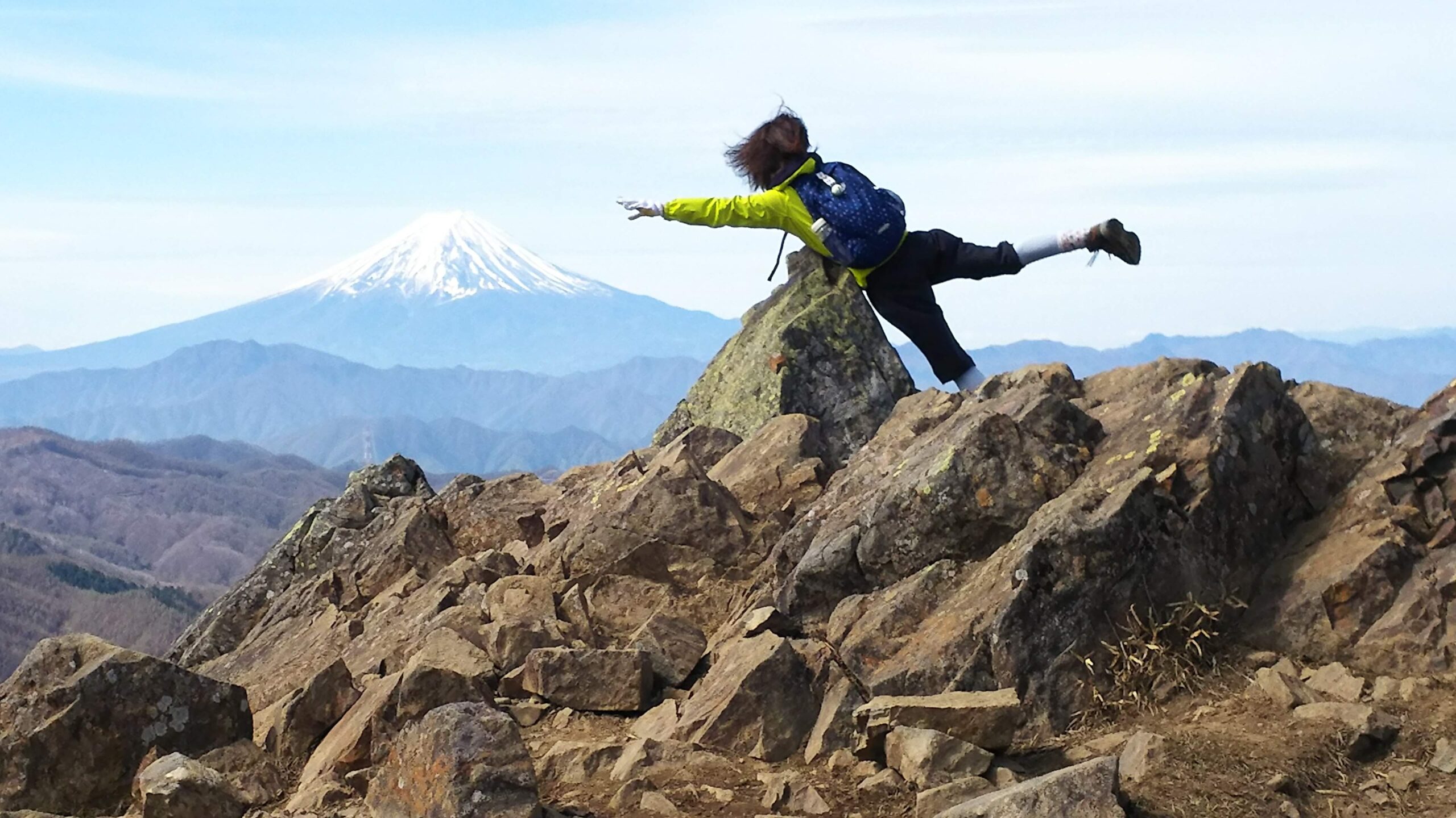 大菩薩嶺から富士山タッチ！